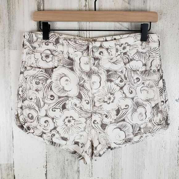 Pilco Floral Denim Shorts Sz 28 - Picture 2 of 8